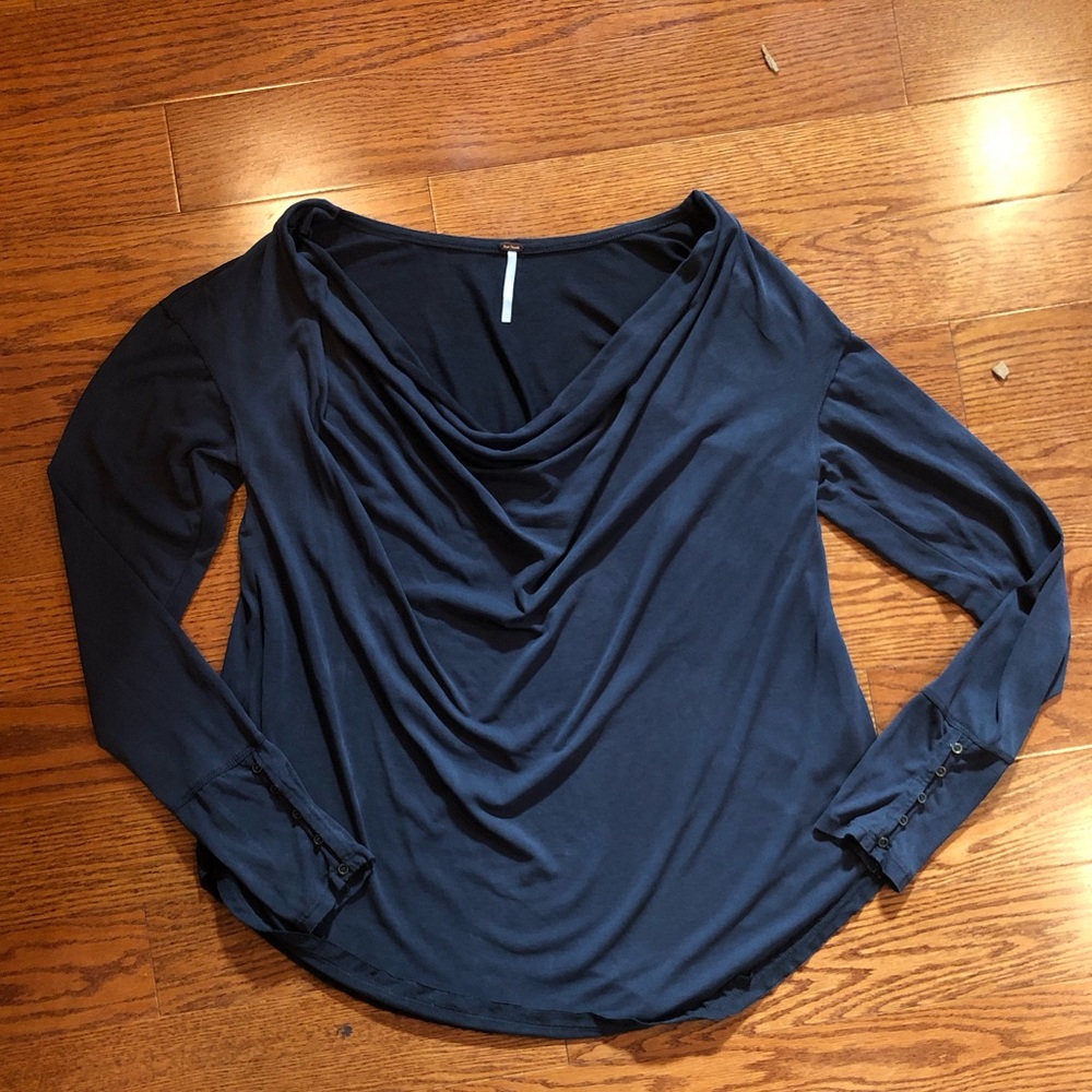 Free people black scoop top